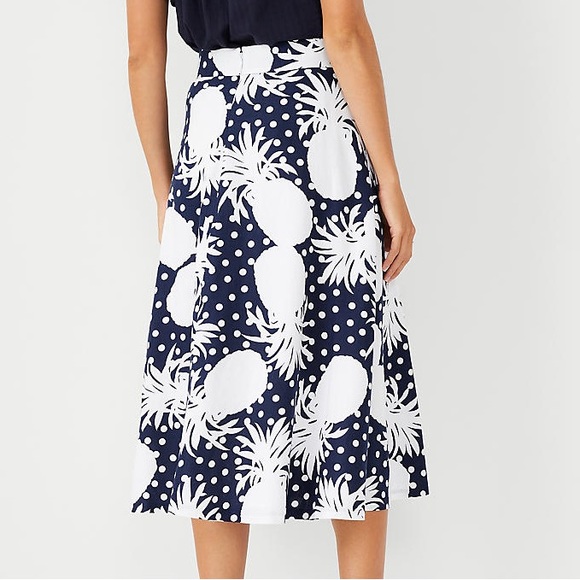 Pineapple Linen Blend Button Maxi Skirt - Picture 3 of 4